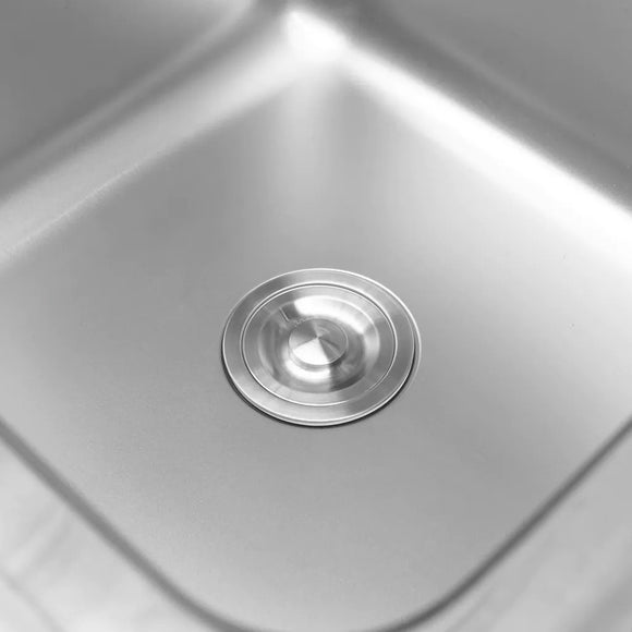 Spalator inox cu cuva pe partea dreapta, baza inchisa cu usi culisante, 100x70xH85 cm