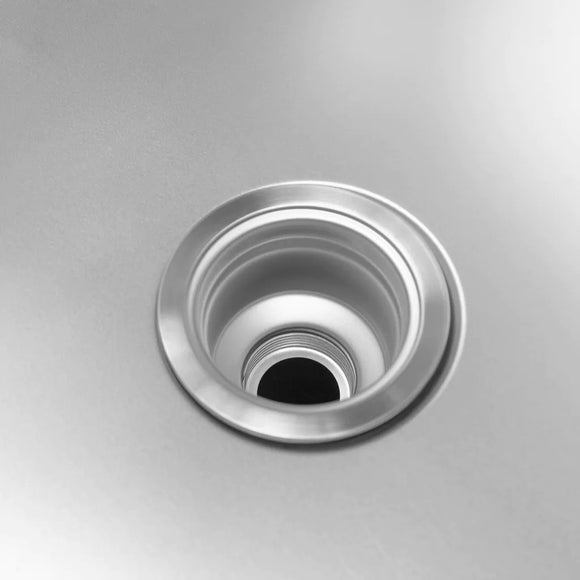 Spalator inox cu cuva pe partea dreapta, baza inchisa cu usi culisante, 100x70xH85 cm
