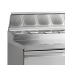 SS920-SS304, 201 l, 2 to 10 C, 2 uși solide cu balama, Asistata de ventilator, 155 W, Gama de mese de preparare