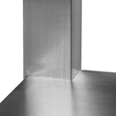 Sapalator inox cu doua cuve, baza inchisa cu usi culisante. 120x70xH85 cm