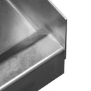 Sapalator inox cu doua cuve, baza inchisa cu usi culisante. 120x70xH85 cm