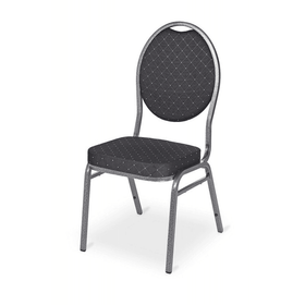 Scaun pentru evenimente HERMAN black, cadru metalic, capacitate 200 kg. Se livreaza in set de