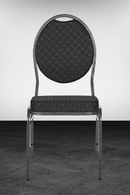 Scaun pentru evenimente HERMAN black, cadru metalic, capacitate 200 kg. Se livreaza in set de