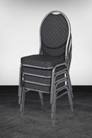 Scaun pentru evenimente HERMAN black, cadru metalic, capacitate 200 kg. Se livreaza in set de