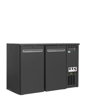 Back bar modular refrigerat antracit SCL-22MU+, 275 l, 2 usi solide Tefcold – sistem back bar modular refrigerat Serrco Combi-Line pentru bar profesional