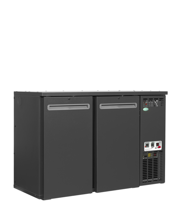 Back bar modular refrigerat antracit SCL-22MU+, 275 l, 2 usi solide Tefcold – sistem back bar modular refrigerat Serrco Combi-Line pentru bar profesional