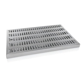 Scurgator pahare, din inox cu tava si grilaj, 44 x 28 cm Tava de scurgere din inox
