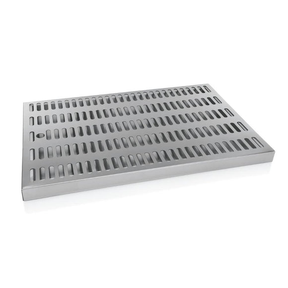 Scurgator pahare, din inox cu tava si grilaj, 44 x 28 cm Tava de scurgere din inox