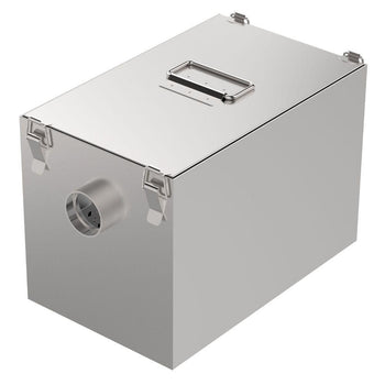 Separator grasimi inox pentru bucatarie, 22 L, cu filtru inox Confectionat din inox AISI 304