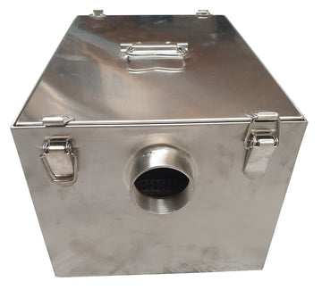 Separator grasimi inox pentru bucatarie, 22 L, cu filtru inox Confectionat din inox AISI 304