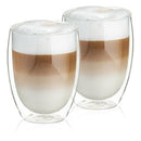 Set 2 cesti cappucino 230ml, sticla cu pereti dublii Setul de 2 cesti cappuccino