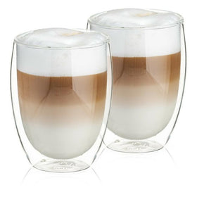 Set 2 cesti cappucino 230ml, sticla cu pereti dublii Setul de 2 cesti cappuccino