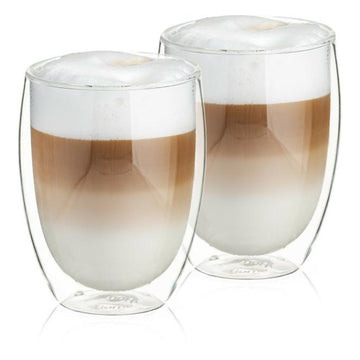 Set 2 cesti cappucino 230ml, sticla cu pereti dublii Setul de 2 cesti cappuccino