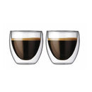 Set 2 pahare espresso 70 ml, sticla cu pereti dublii Setul de 2 pahare espresso