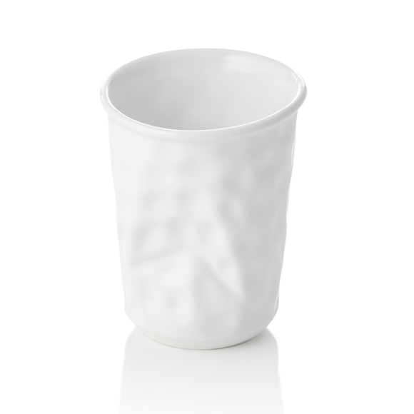 Set 4 cani portelan alb, Ø 8 cm, 200 ml