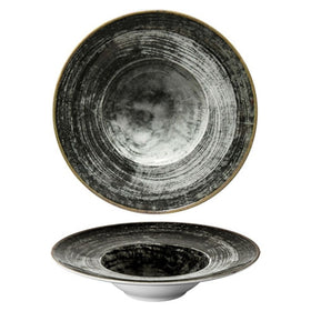 Set 6 farfurii paste Ø28 cm, portelan - model Black round html Set elegant de 6