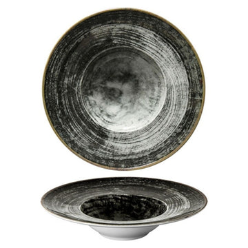 Set 6 farfurii paste Ø28 cm, portelan - model Black round html Set elegant de 6