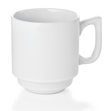 Set 6 cani portelan, Ø 8 cm, 250 ml
