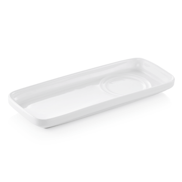 Set 6 farfurii dreptunghiulare pt. servit, 23,5 x 9,5 x 2,5 cm, portelan