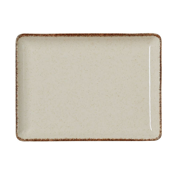 Set 6 platouri 23x17 cm, portelan - model Smilla Sand Set elegant de 6 platouri