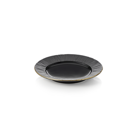 Set farfurii MAYA KURO, intinse, Ø 16,5 cm, negru, set 6 bucati, portelan