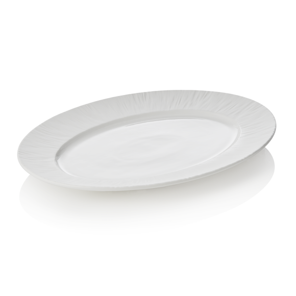Set farfurii MAYA SHIRO, 33 x 24,5 x 2,5 cm, alb, set de 2 bucati, portelan