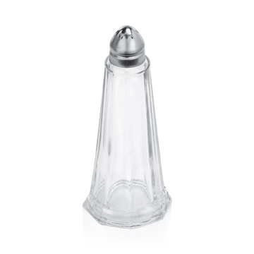 Set solnita si pipernita, Ø 4,5 cm, inaltime 11 cm, set 12 bucati, inox, sticla