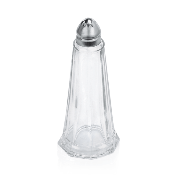 Set solnita si pipernita, Ø 4,5 cm, inaltime 11 cm, set 12 bucati, inox, sticla