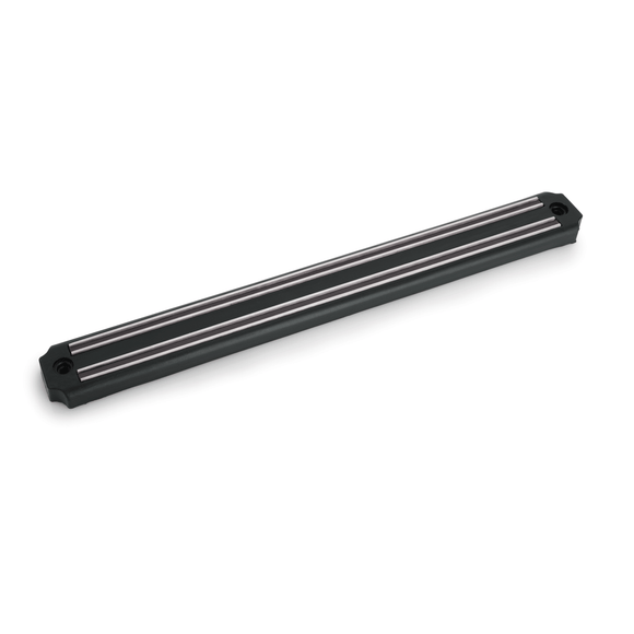 Sina magnetica pentru cutite 62 cm, plastic negru, montaj perete