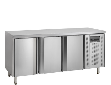 Congelator masa snack bar inox SK6310BT, 345 l, -20/-10C, 3 usi Tefcold – congelator masa inox pentru snack bar, fast-food si bucatarie profesionala