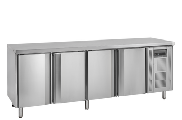 Congelator masa snack bar inox SK6410BT, 460 l, -20/-10C, 4 usi Tefcold – congelator masa inox pentru snack bar, fast-food si bucatarie profesionala