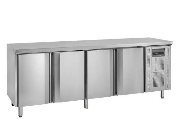 Congelator masa snack bar inox SK6410BT, 460 l, -20/-10C, 4 usi Tefcold – congelator masa inox pentru snack bar, fast-food si bucatarie profesionala