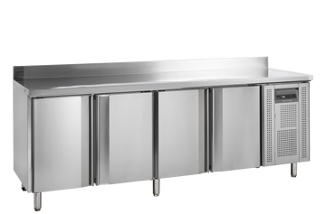 Vitrina snack frigorifica inox cu splash SK6410, 460 l Tefcold – vitrina frigorifica inox snack cu splash-guard pentru bucatarie profesionala