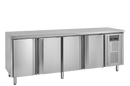 Vitrina snack frigorifica inox SK6410, 460 l, -2/+10C, 4 usi Tefcold – vitrina frigorifica inox snack pentru bucatarie profesionala restaurant