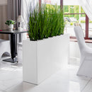 Lada pentru flori H-70 cm L-135 cm G-30 cm Biel Mirror Gloss-6