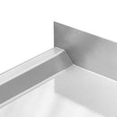 Spalator inox cu cuva de 40x40xH25 pe dreapta, polita 120x70xH85 cm
