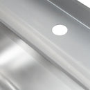 Spalator inox cu cuva de 40x40xH25 pe partea dreapta, polita 100x60xH85 cm Spalator inox sudat cu cuva