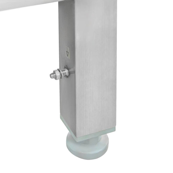 Spalator inox cu cuva de 40x40xH25 pe stanga, polita 120x60xH85 cm
