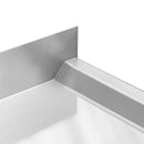 Spalator inox cu cuva de 40x40xH25 pe stanga, polita 180x60xH85 cm