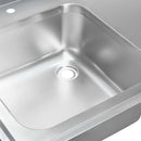 Spalator inox cu cuva de 40x40xH25 pe stanga, polita 180x60xH85 cm