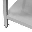 Spalator inox cu o cuva de 40x50xH25, polita, 60x70xH85 cm