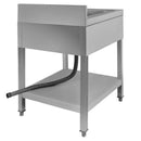 Spalator inox cu o cuva de 40x50xH25, polita, 60x70xH85 cm
