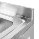 Spalator inox cu o cuva de 40x50xH25, polita, 60x70xH85 cm