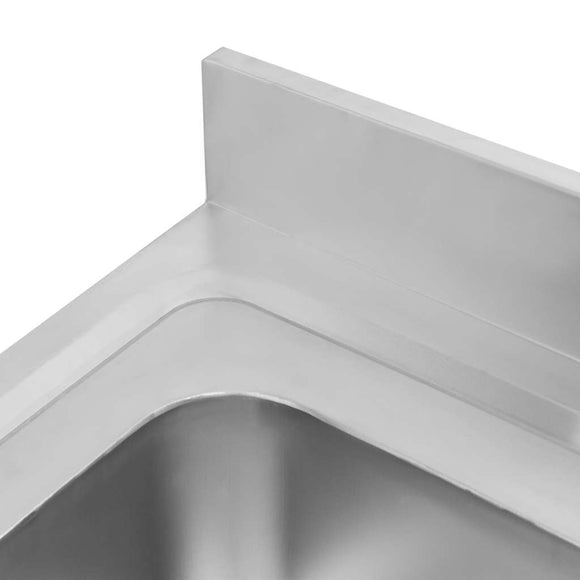 Spalator inox cu o cuva de 40x50xH25, polita, 60x70xH85 cm