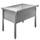 Spalator inox pentru vase mari, 120x70xH85 cm, 1 cuva 109x57xH40 cm