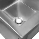Spalator inox pentru vase mari, 60x60xH80 cm, 1 cuva 49x47xH40 cm