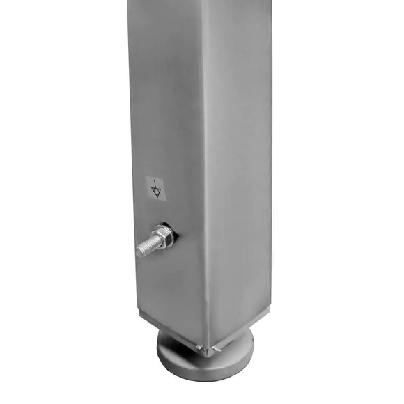Spalator inox pentru vase mari, 60x60xH80 cm, 1 cuva 49x47xH40 cm
