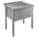 Spalator inox pentru vase mari, 70x70xH85 cm, 1 cuva 59x57xH40 cm