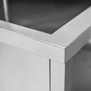 Spalator inox pentru vase mari, 80x60xH85 cm, 1 cuva 69x47xH40 cm