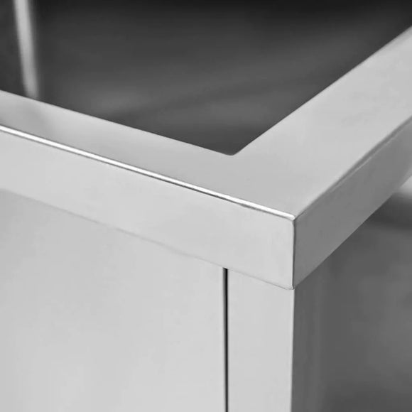 Spalator inox pentru vase mari, 80x60xH85 cm, 1 cuva 69x47xH40 cm